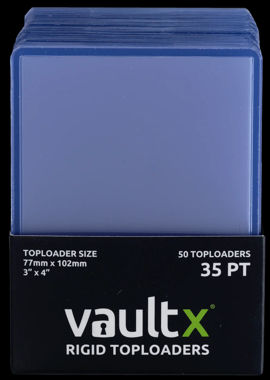 VaultX Seamless Rigid Toploaders 35pt (50pk)